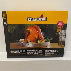 NEW Char-Broil stainless steel chicken roaster